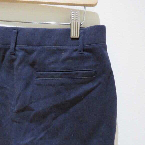 QUINCE Ultra-Stretch Ponte Straight Leg Pants in Navy Blue Office Minimalist M - Picture 13 of 15